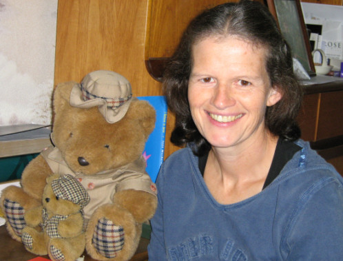 Cilla with her bears