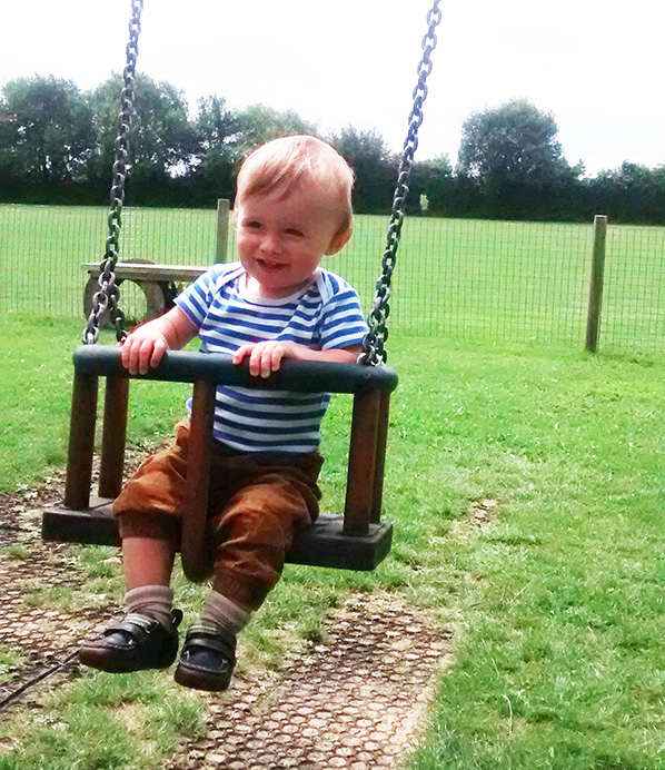 31st July '14: Raffie loves a swing